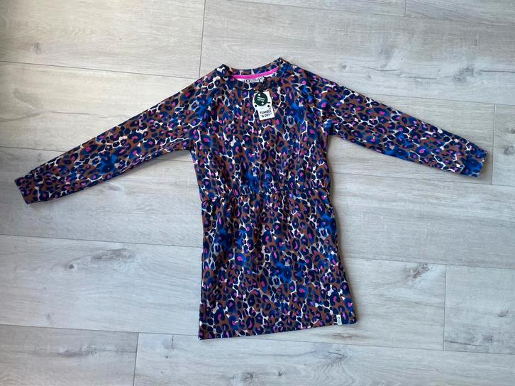 Tumble ‘n Dry jurk maat 134/140 multicolor luipaard NIEUW, Kinderen en Baby's, Kinderkleding | Maat 134, Nieuw, Meisje, Jurk of Rok