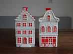 Twee koekpotten grachtenpand / voorraadpotten, Overige typen, Ophalen of Verzenden, Zo goed als nieuw, Overige stijlen