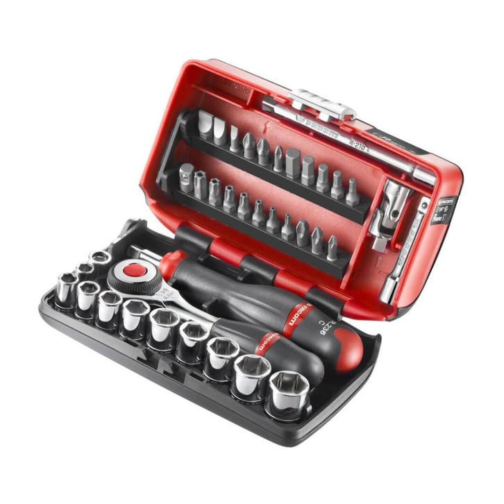 Facom R.360NANOPB 38 Delige NANO Doppenset 1/4", Doe-het-zelf en Verbouw, Gereedschap | Handgereedschap