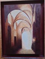 Handgeschilderd religieuze afbeelding, Antiek en Kunst, Ophalen of Verzenden