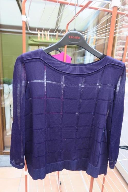 Fijn pulleke donkerblauw Julia June mt 40, Kleding | Dames, Truien en Vesten, Zo goed als nieuw, Maat 38/40 (M), Blauw, Ophalen of Verzenden