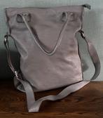 Cowboysbag. Grijs leer., Ophalen of Verzenden, Zo goed als nieuw, Grijs, Leer