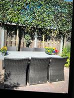 Natuurstenen tuintafel met 6 stoelen, Tuin en Terras, Ophalen, Zo goed als nieuw