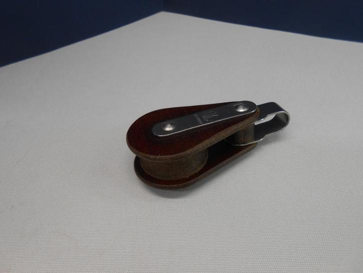 Tufnol blok, katrol, enkelschijfs, 8 - 10 mm, Watersport en Boten, Accessoires en Onderhoud, Zo goed als nieuw, Lijn of Blok, Ophalen of Verzenden