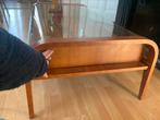 Vintage salontafel Deens Design Art Deco hout glas, Huis en Inrichting, Ophalen, Vintage, Deens, Art Deco, 100 tot 150 cm, 50 tot 100 cm