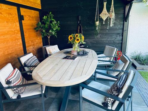Bellagio tuinset / loungeset – complete set in goede staat, Tuin en Terras, Tuinsets en Loungesets, Gebruikt, Loungeset, Aluminium