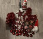 Kerstballen pakket versiering rood, Diversen, Kerst, Ophalen of Verzenden, Zo goed als nieuw