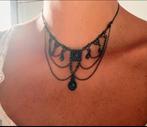 Gothic ketting, Ophalen of Verzenden, Zo goed als nieuw, Zwart, Verstelbaar