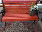 Tuinbank met antieke gietijzeren leuningen, Tuin en Terras, Tuinbanken, Ophalen, Gebruikt, Overige materialen