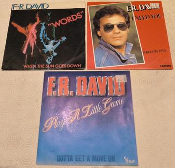 F.R. David - 3 singles voor 2,5 € beschikbaar voor biedingen