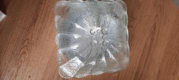 Glazen/ vintage plafondlamp  beschikbaar voor biedingen