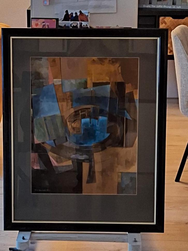 Isa van der Zee Abstract Schilderij, Antiek en Kunst, Kunst | Schilderijen | Abstract, Ophalen of Verzenden