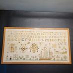 Merklap zonder glas, 31x58 cm, Antiek en Kunst, Antiek | Kleden en Textiel, Ophalen of Verzenden