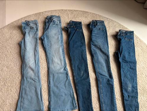 Pakket meisjes spijkerbroeken 152 - 158, Kinderen en Baby's, Kinderkleding | Maat 152, Gebruikt, Meisje, Broek, Ophalen