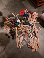 Houten treinrails set, Ophalen