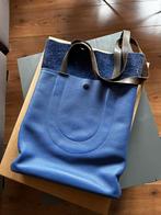 Unieke shopper. Ohmann leather., Ophalen of Verzenden, Zo goed als nieuw, Blauw, Shopper