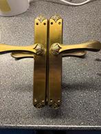 Oude deurklinken - set, Doe-het-zelf en Verbouw, Hang- en Sluitwerk, Ophalen of Verzenden, Gebruikt, Koper of Messing, Klink of Kruk