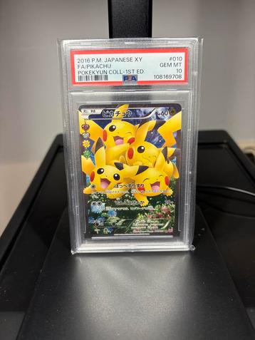PSA 10 Pikachu Pokekyun Collectie 1st Ed. beschikbaar voor biedingen