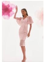 Joseph Ribkoff Roze Cocktailjurk Maat 44, Kleding | Dames, Maat 42/44 (L), Ophalen of Verzenden, Zo goed als nieuw, Knielengte