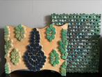 2 grote batik stempels Vlisco Helmond, Antiek en Kunst, Curiosa en Brocante, Ophalen of Verzenden