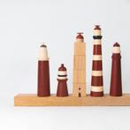 Unieke handgemaakte houten vuurtorens waddeneilanden, Huis en Inrichting, Ophalen of Verzenden, Nieuw