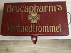 Grote metalen Brocapharm’s verbandtrommel, Ophalen of Verzenden, Gebruikt, Minder dan 50 cm