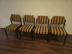 retro 70s stoelen, Ophalen, Hout, Gebruikt, Bruin