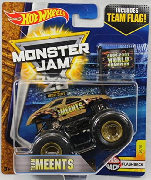 Hotwheels: Monster Jam Truck 1:64 : Team Meents, Kinderen en Baby's, Speelgoed | Speelgoedvoertuigen, Nieuw, Ophalen of Verzenden