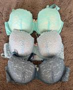 3x Hunkemoller voorgevormde beugel bh beha Maya 85C blauw, Hunkemöller, Verzenden, Blauw, BH