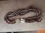 mooie antieke Zeeuwse ketting met zilveren sluiting handgema, Ophalen of Verzenden, Zilver, Ketting