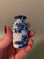Porseleinen poppenhuis delfts blauwe vaas, Ophalen of Verzenden