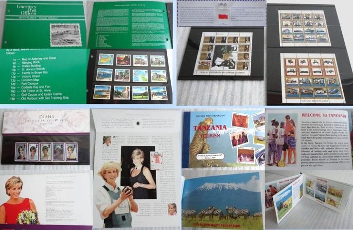 Buitenlandse postzegels met informatie, Postzegels en Munten, Postzegels | Volle albums en Verzamelingen, Buitenland, Ophalen of Verzenden