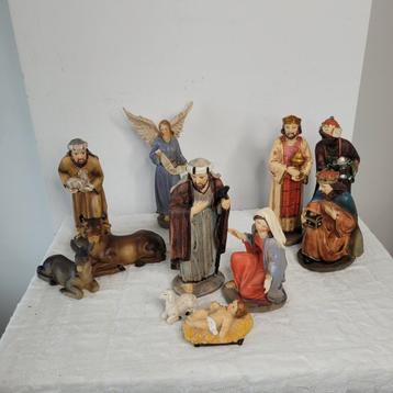 Kerststal kerstgroep 11 beeldjes 10-17 cm beschikbaar voor biedingen