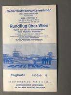 Flugkarte rondvlucht Wenen 1969/1970, Ophalen of Verzenden, Gebruikt, Kaart, Foto of Prent