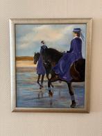 Schilderij - Dames te paard, Antiek en Kunst, Ophalen