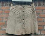 Zand kleurig / beige  suède leren rokje Costes Maat L / 40, Maat 38/40 (M), Beige, Ophalen of Verzenden, Zo goed als nieuw