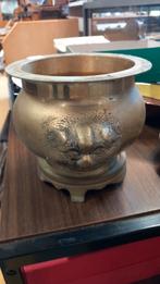 Bronzen Wierookbrander Leeuwenkop Antiek, Ophalen of Verzenden, Brons