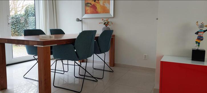 Eettafel + Stoelen - Mooie Set!, Huis en Inrichting, Tafels | Eettafels, Gebruikt, 100 tot 150 cm, 150 tot 200 cm, Vier personen