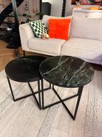 Marmer Salontafels, Huis en Inrichting, Tafels | Salontafels, Ophalen, Overige materialen, Marmer, Rond