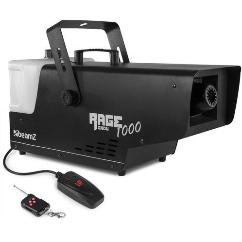 Te Huur:  SneeuwMachine BEAMZ RAGE 1000, Hobby en Vrije tijd, Feestartikelen | Verhuur, Ophalen