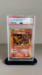 1999 P.M. Japanese Gym 2 Blaine's Charizard Holo PSA 9, Ophalen of Verzenden, Zo goed als nieuw, Losse kaart