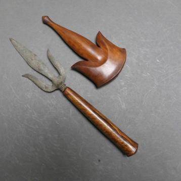 Trisula Keris drietand Shiva Pencak Silat afkomst Indonesie beschikbaar voor biedingen