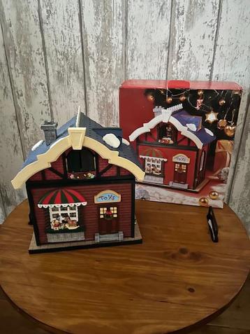 Kersthuisje, speelgoed winkeltje, met licht en geluid. beschikbaar voor biedingen