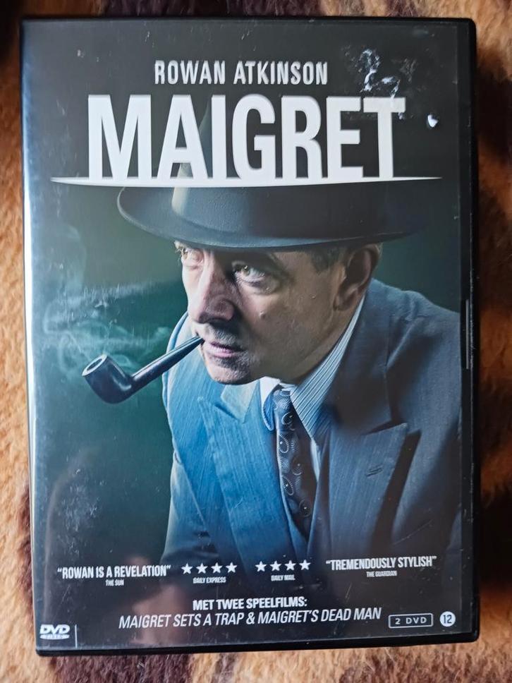Maigret met Rowan Atkinson - 2 DVD's, Cd's en Dvd's, Dvd's | Thrillers en Misdaad, Zo goed als nieuw, Detective en Krimi, Boxset