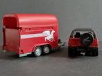 Opel Frontera horse trailer 1:55 Siku Pol, Hobby en Vrije tijd, Modelauto's | Overige schalen, Auto, Verzenden