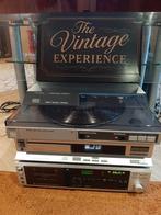 Philips vintageset: F1722 cassiever, CD471, FP146 pickup, Cd-speler, Philips, Losse componenten, Ophalen of Verzenden