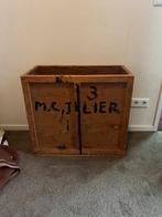 Antieke houten kist – karaktervol en decoratief, Ophalen, Zo goed als nieuw, 50 tot 100 cm, Minder dan 50 cm