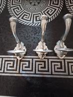 3 grote zilverkleurige kapstokhaken, Ophalen of Verzenden, Metaal, Wandkapstok, Minder dan 100 cm