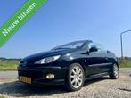 Peugeot 206 CC 2.0-16V Roland Garros, BJ 2003, Leer, Airco, Auto's, 136 pk, Gebruikt, 4 cilinders, Cabriolet