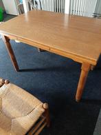 Eiken eettafel met 6 stoelen, Huis en Inrichting, Tafels | Eettafels, Ophalen, Gebruikt, 100 tot 150 cm, Eikenhout